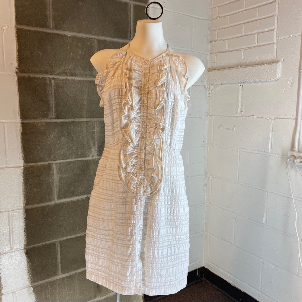 Nanette Lepore striped ruffle summer dress